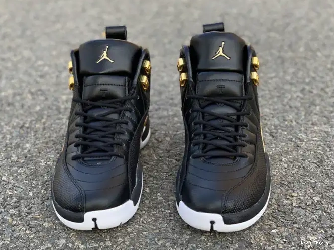 Kick Theory Black 'Reptile' Air Jordan Metallic Retro Gold-White AO6068-007 12 0605